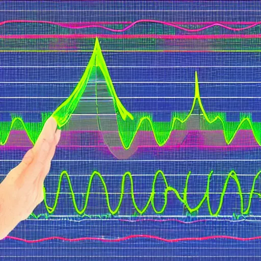 Prompt: the sound of one - hand clapping, oscilloscope wave - form