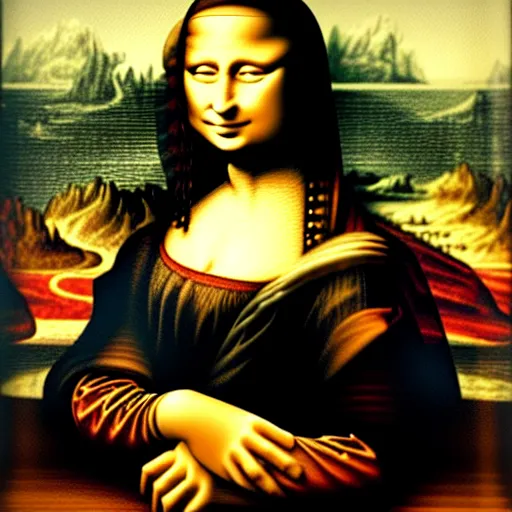 Prompt: an improved painting of the Mona Lisa