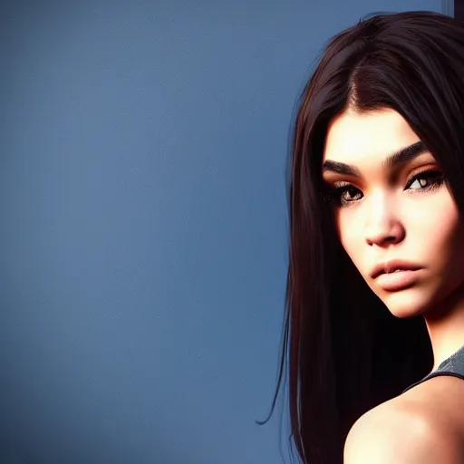 Prompt: Madison beer as a video game character, unreal engine render, 4k