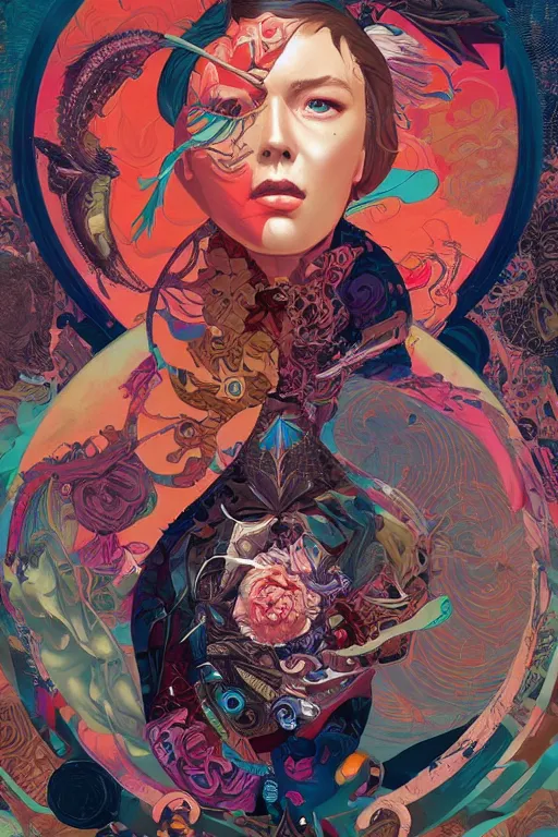 Image similar to Tristan Eaton, victo ngai, peter mohrbacher, artgerm Sylvari portrait