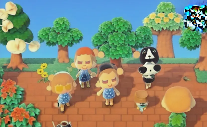 Prompt: animal crossing nuclear explosion