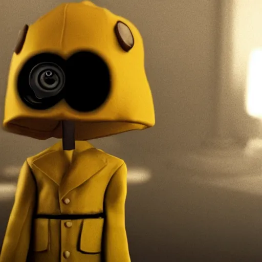 Prompt: quentin tarantino as an enemy in the video game little nightmares, unity render