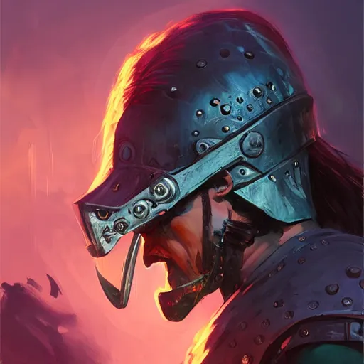 Image similar to cyberpunk viking helmet mask warrior goddess robot ninja fantasy, art gta 5 cover, official fanart behance hd artstation by jesper ejsing, by rhads, makoto shinkai and lois van baarle, ilya kuvshinov, ossdraws