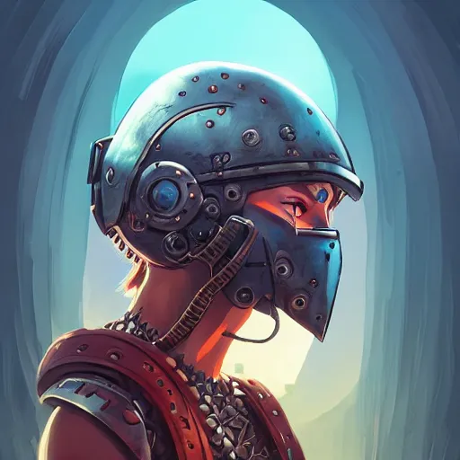 Image similar to cyberpunk viking helmet mask warrior goddess robot ninja fantasy, art gta 5 cover, official fanart behance hd artstation by jesper ejsing, by rhads, makoto shinkai and lois van baarle, ilya kuvshinov, ossdraws