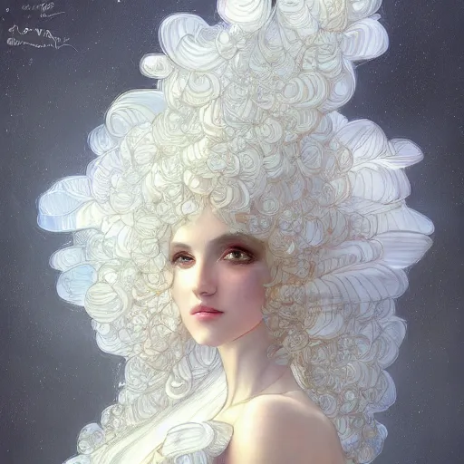 Image similar to a photograpic portrait of a anthropomorphic mimosa wearing white clothes, fantasy, intricate, elegant, highly detailed, digital painting, artstation, concept art, smooth, sharp focus, illustration, art by artgerm and H R Giger and alphonse mucha