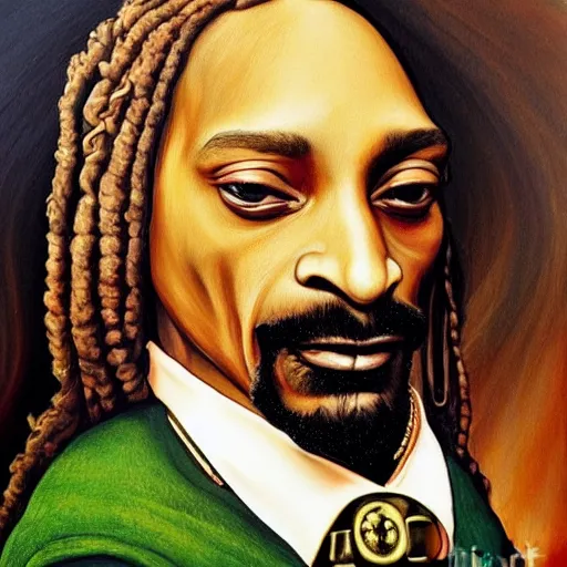 Image similar to extremely detailed snoop dogg painting by Leonardo Da Vinci