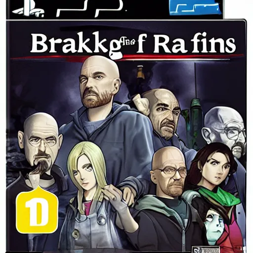 Image similar to breaking bad jrpg ps2 game of the year cover greatest hits