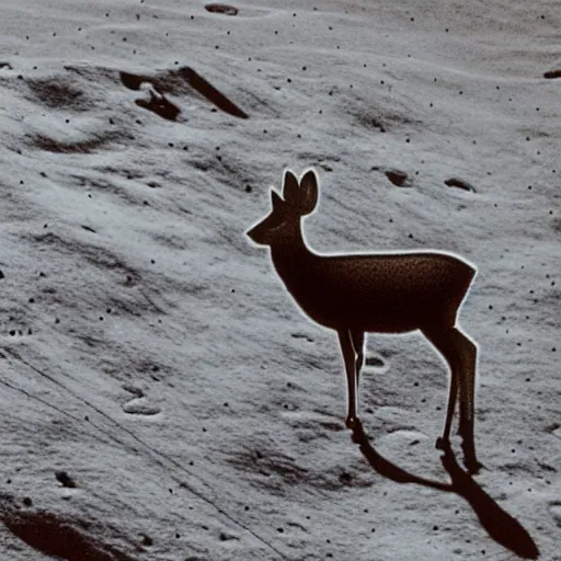 Image similar to deer on the moon