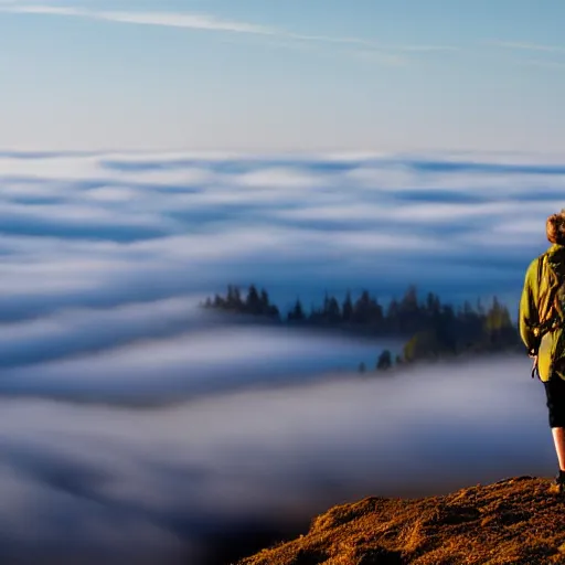Image similar to Wanderer above the Sea of Fog
