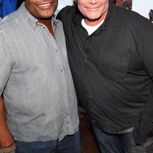 christopher judge and richard dean anderson, photograph, Stable Diffusion