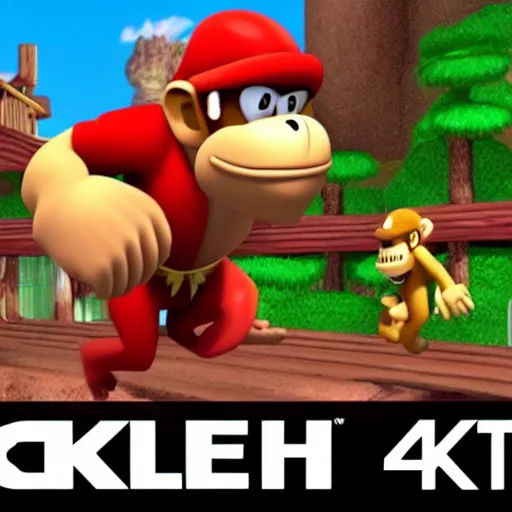 Image similar to donkey kong 6 5 world premier trailer 4 k hdr