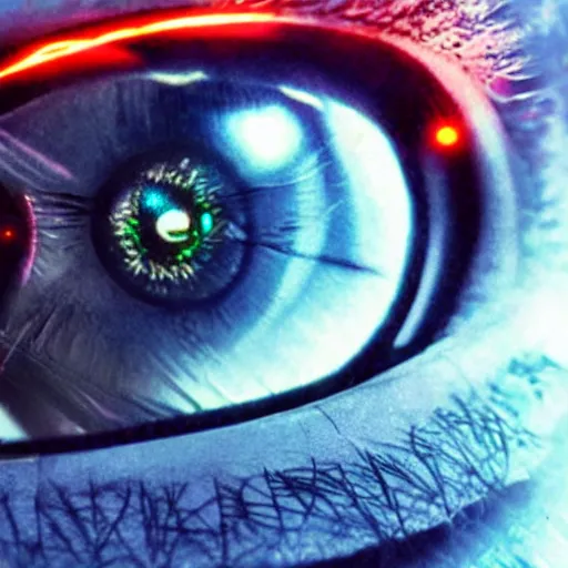 Image similar to the cybernetic eye, cyberpunk