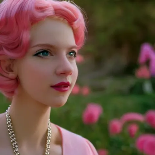 Prompt: Princess Peach pixie dream girl in an A24 film aesthetic!!!