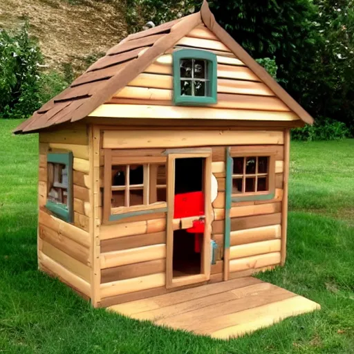 Image similar to child wooden play house pinterest