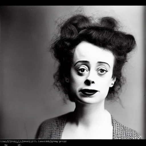 Image similar to dslr photo portrait still of young elsa lanchester, 8 5 mm, f 1. 8, by karoly grosz,