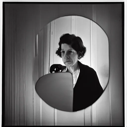 Image similar to the self portrait, by vivian maier,