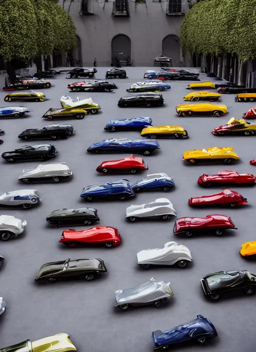 Image similar to hyperrealistic and heavy detailed balenciaga runway show of cars, leica sl 2 5 0 mm, vivid color, high quality, high textured, real life