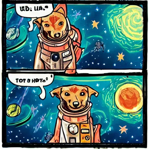 Image similar to “ space dog ”