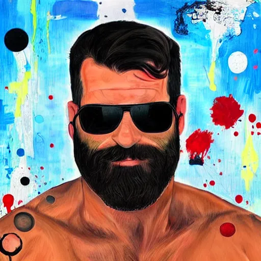 Prompt: a horrible disease, painting by Dan Bilzerian