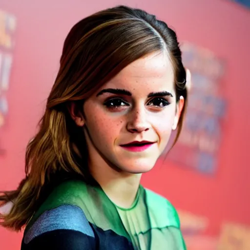 Image similar to emma watson. pixar character