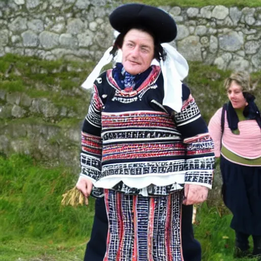 Image similar to a breton woman wearing traditional bigoudene clothing