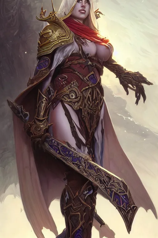 Image similar to sylvanas windrunner, D&D, fantasy, intricate, elegant, highly detailed, digital painting, artstation, concept art, smooth, sharp focus, illustration, art by artgerm and greg rutkowski and alphonse mucha