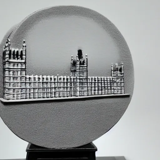 Image similar to modeling clay sculpture of big ben,