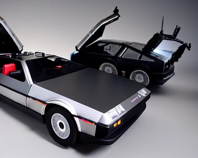 Image similar to new prototype delorean, dslr