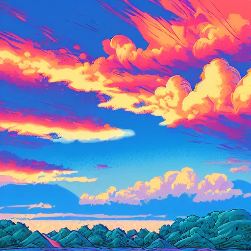 Image similar to Clouds at sunset by Dan Mumford