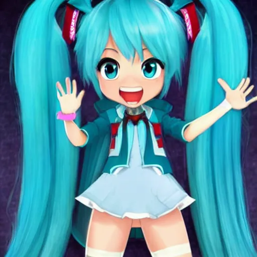 Prompt: Hatsune Miku as a disney character