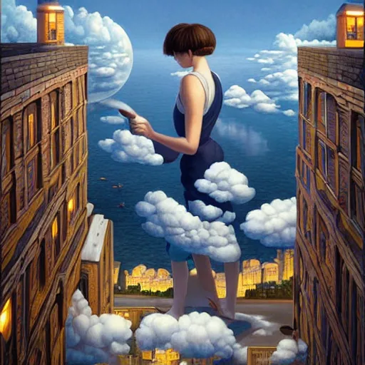 Image similar to a beautiful painting representative of the art style of wlop and artgerm and rob gonsalves