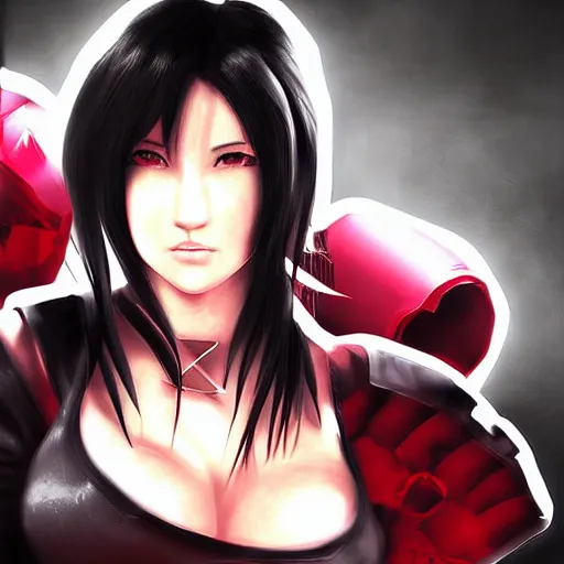 Image similar to digital art of tifa lockhart by logan cure