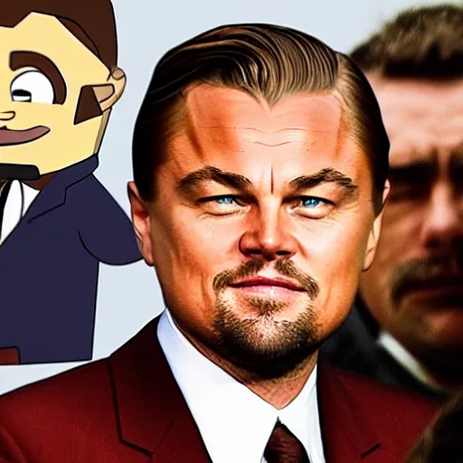 Image similar to Leonardo DiCaprio Meme, in the movie Django, cartoon style, steven universe