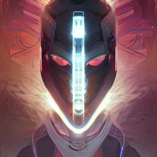 Image similar to symmetry! fractal futuristic robotic, apex legends, epic lighting, sketch illustration, ultra detailed, art by artgerm and greg rutkowski and alphonse mucha