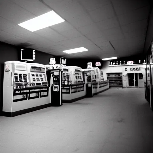 Image similar to cinestill 5 0 d photograph of the inside of an empty convenience store