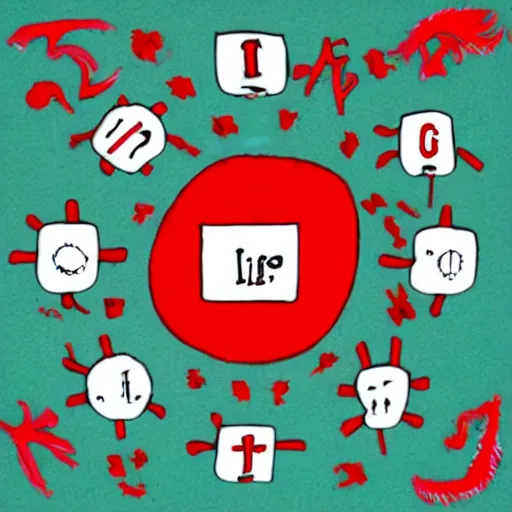 Image similar to the red meaning of a schizophrenic's life