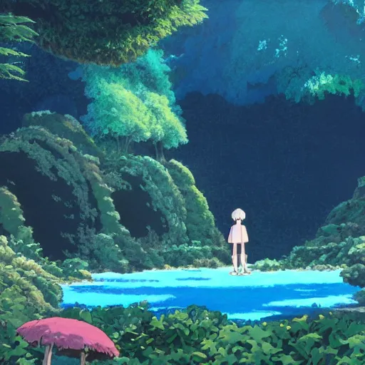 A still from Studio Ghibli’s latest film, The Ethereal | Stable Diffusion