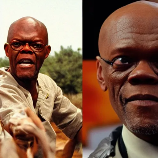 Prompt: Samuel L. Jackson as E.T