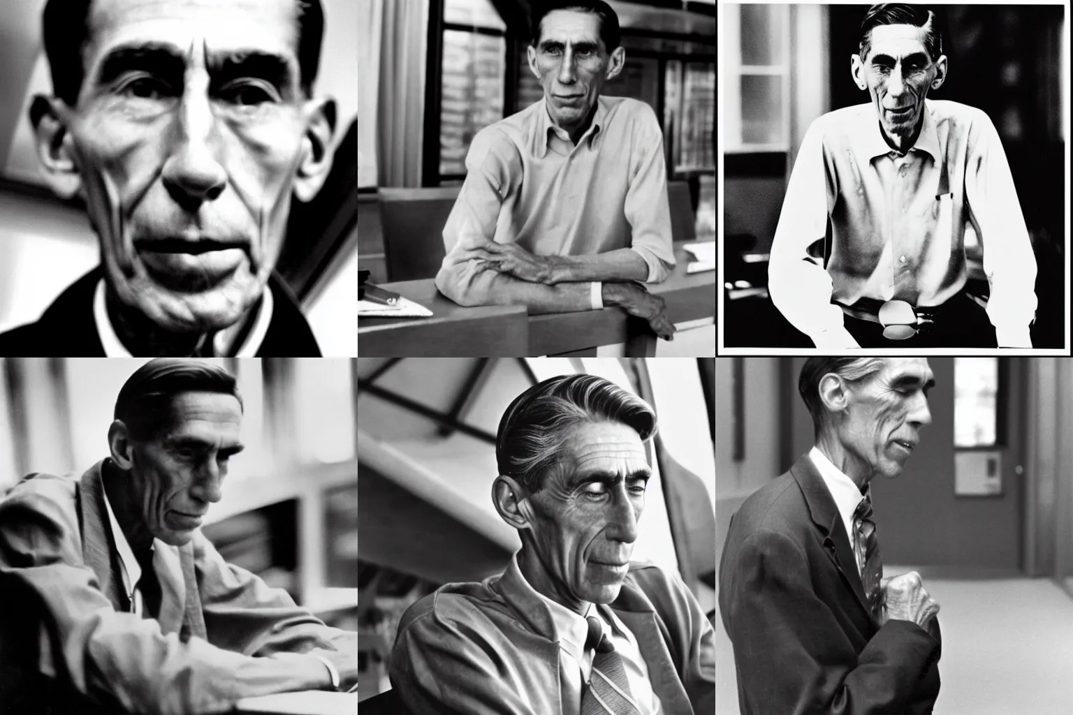 Prompt: Award winning image titled Claude Shannon by Alfred Eisenstaedt photography, trending on artstation