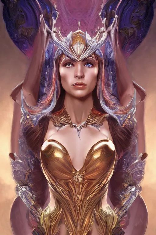 Image similar to ultra realistic illustration, the sorceress from masters of the universe, sci - fi, fantasy, intricate, elegant, highly detailed, digital painting, artstation, concept art, smooth, sharp focus, illustration, art by artgerm and alphonse mucha