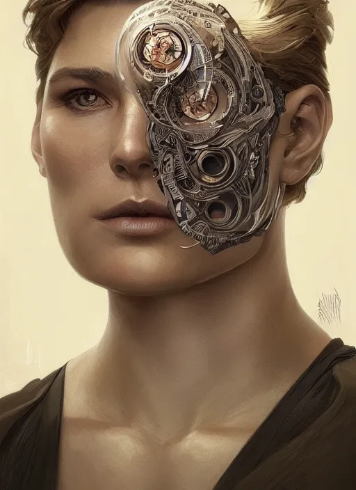 Prompt: symmetry!! kurt russel, machine parts embedded into face, intricate, elegant, highly detailed, digital painting, artstation, concept art, smooth, sharp focus, illustration, art by artgerm and greg rutkowski and alphonse mucha, 8 k