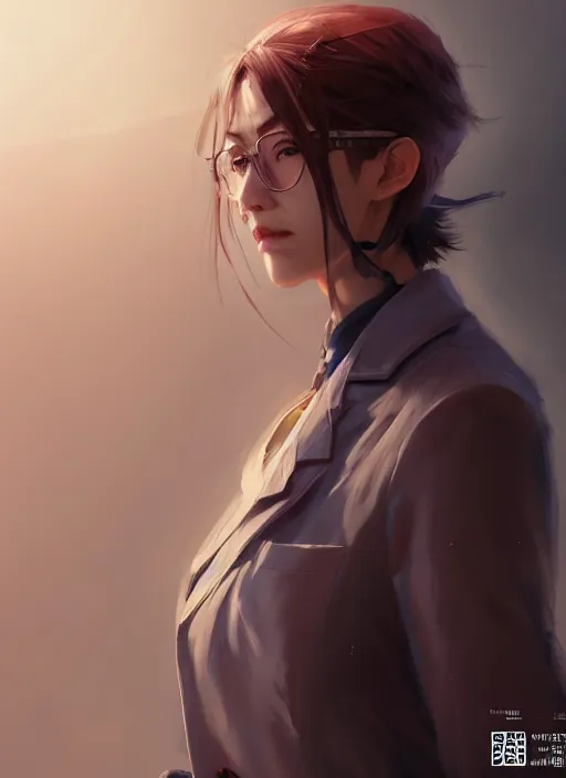 Image similar to character concept art of a dystopian doctor, key visual, realistic shaded perfect face, fine details, dystopian environment and background, by stanley artgerm lau, wlop, rossdraws, james jean, andrei riabovitchev, marc simonetti, and sakimichan, trending on artstation