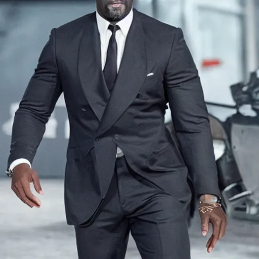 Prompt: Idris Elba as James Bond