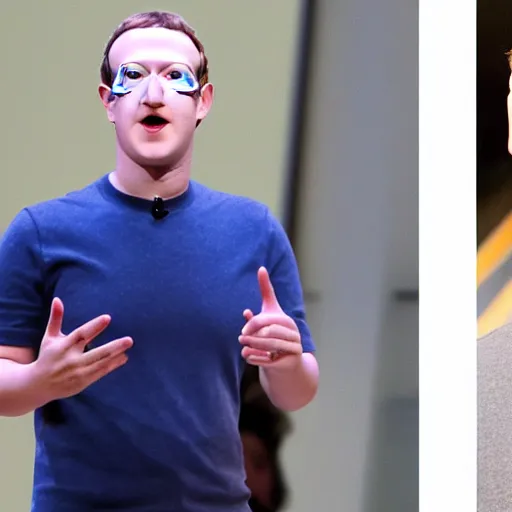 Prompt: Mark Zuckerberg with a full beard