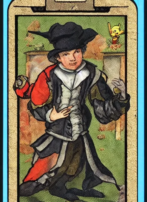 Prompt: a pokemon card from the 1 6 0 0 s