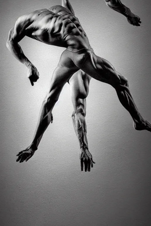 Prompt: male calisthenics fitness, abstract minimalist line art, beautiful, flowing brush strokes, energy, dramatic, oil painting trending on artstation