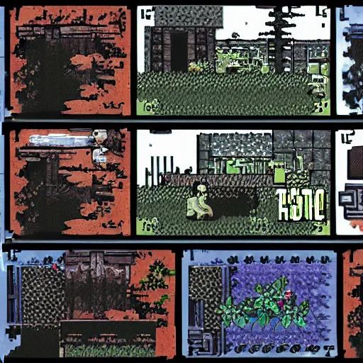 Image similar to the last of us, gameboy graphics