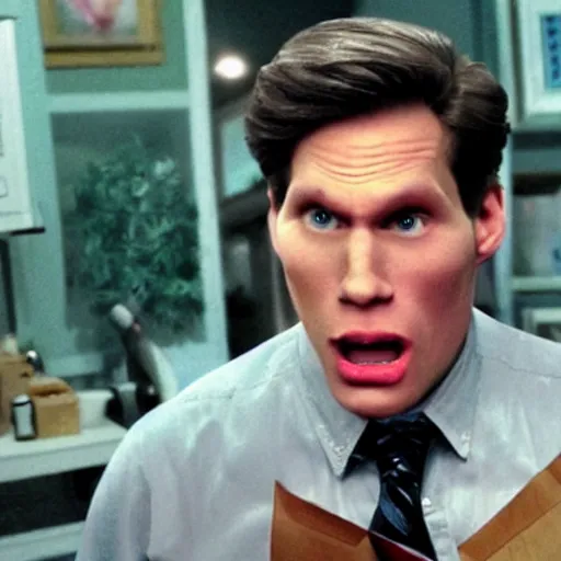 Image similar to Live Action Still of Jerma in Weekend at Bernie's, real life, hyperrealistic, ultra realistic, realistic, highly detailed, epic, HD quality, 8k resolution, body and headshot, film still