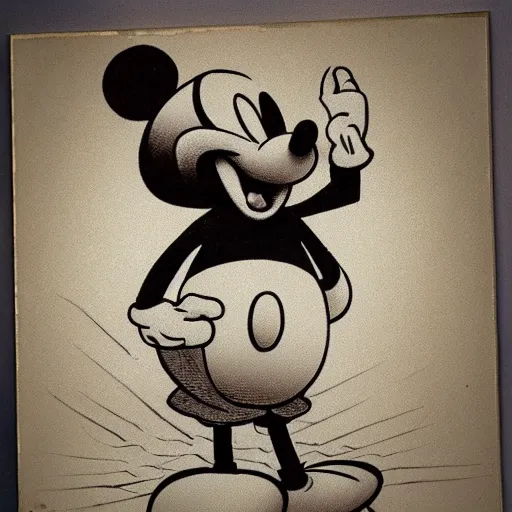 Image similar to mickey mouse by leonardo da vinci