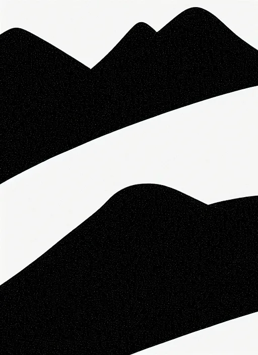 Image similar to white lines drawn topography mountain and hills on a black background
